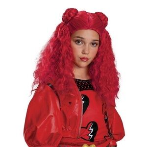 NWT Disney Descendants Red Wig Halloween Costume Accessory